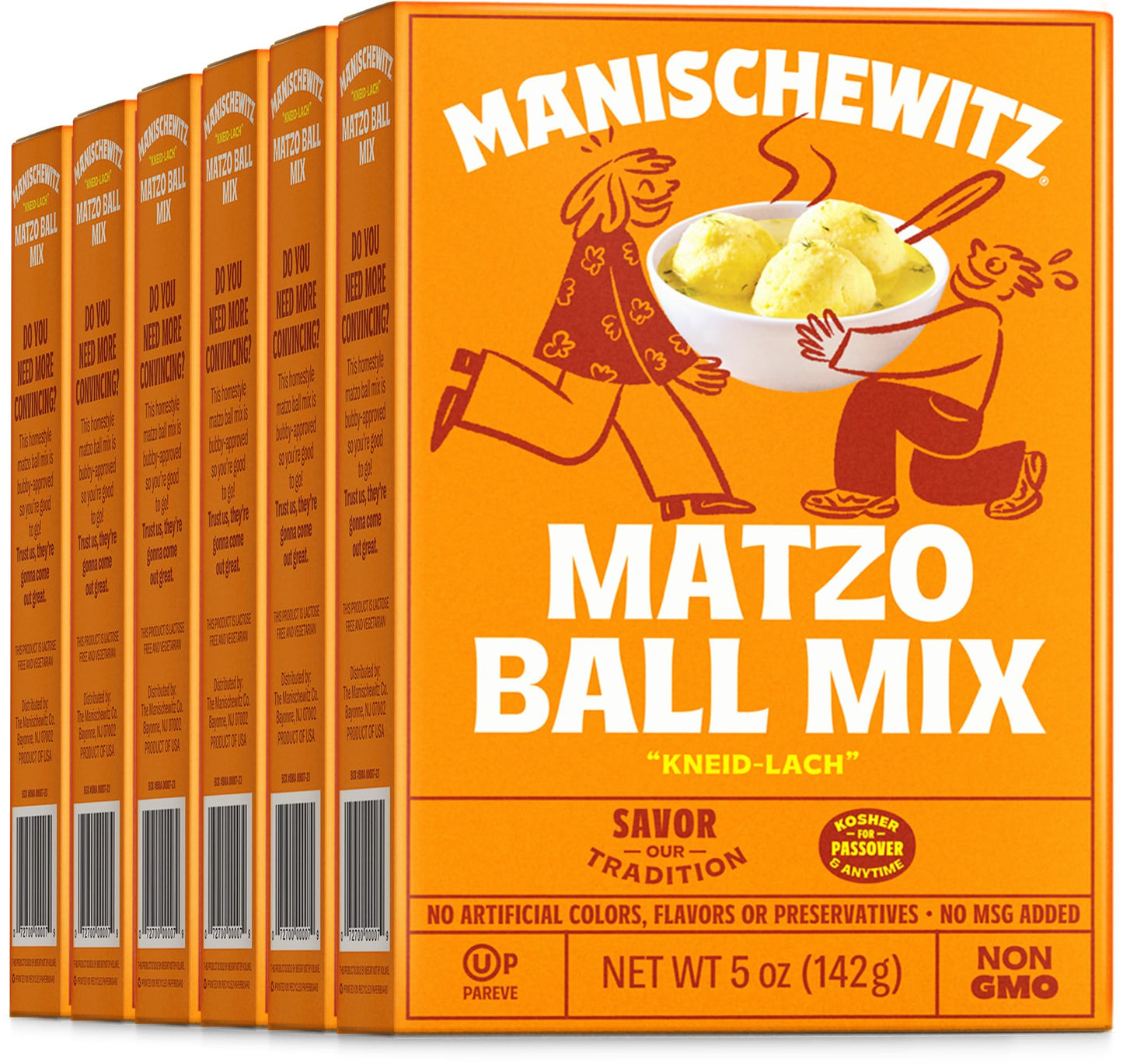Manischewitz Matzo Ball Mix, 5 Oz. (6 Pack) Easy Prep | Kosher For Passover | Nothing Artificial | No Msg | Classic Fluffy Texur