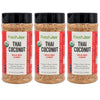 Freshjax Organic Thai Coconut Curry - Mild Red | 3 Extra Large 6.5 Oz Bottles | Non Gmo, Gluten Free, Keto, Paleo, Organic Red Curry Powder | Handcrafted In Jacksonville | Family Business Made In Usa
