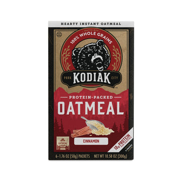 Kodiak Cakes Instant Oatmeal Packets - High Protein- 100% Whole Grains Breakfast Food - Cinnamon (36 Packets)