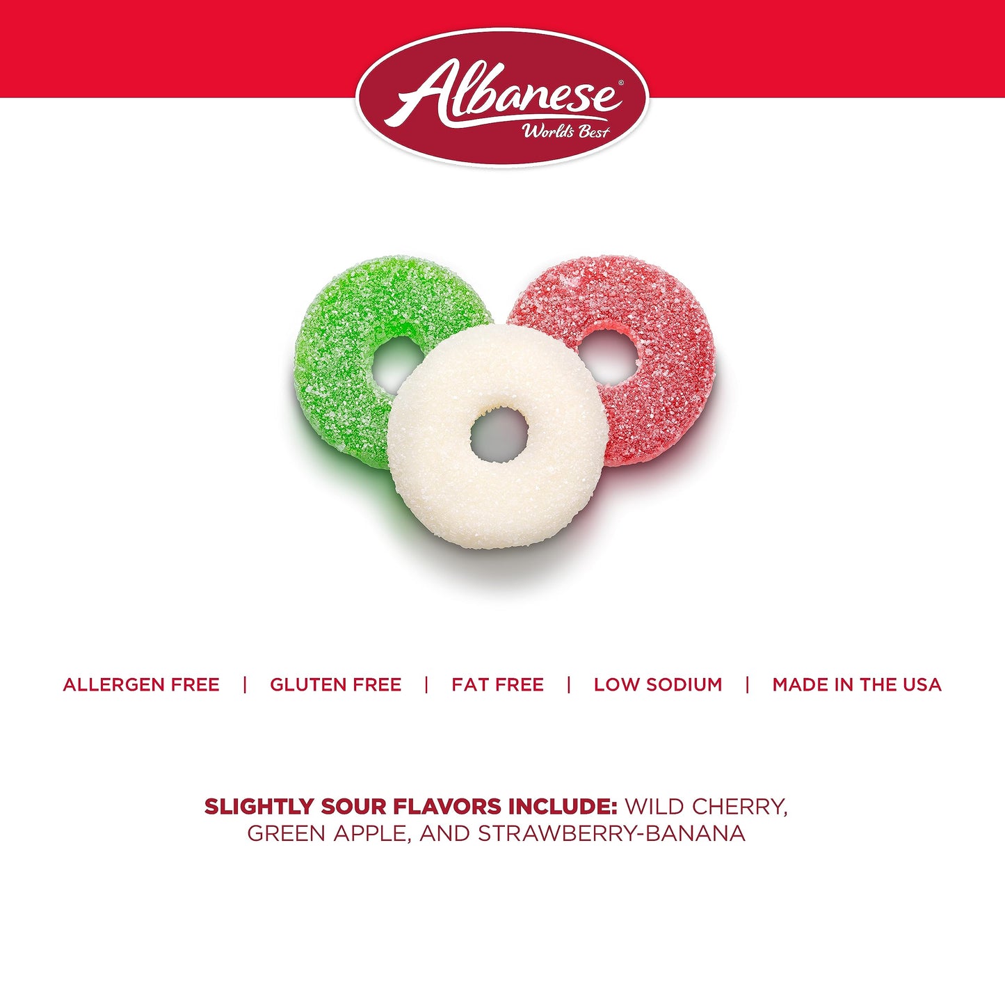 Albanese Worlds Best, Holiday Candy, Christmas Wreath Gummies, 4.5lb Bag, Great Stocking Stuffers, Gluten-Free