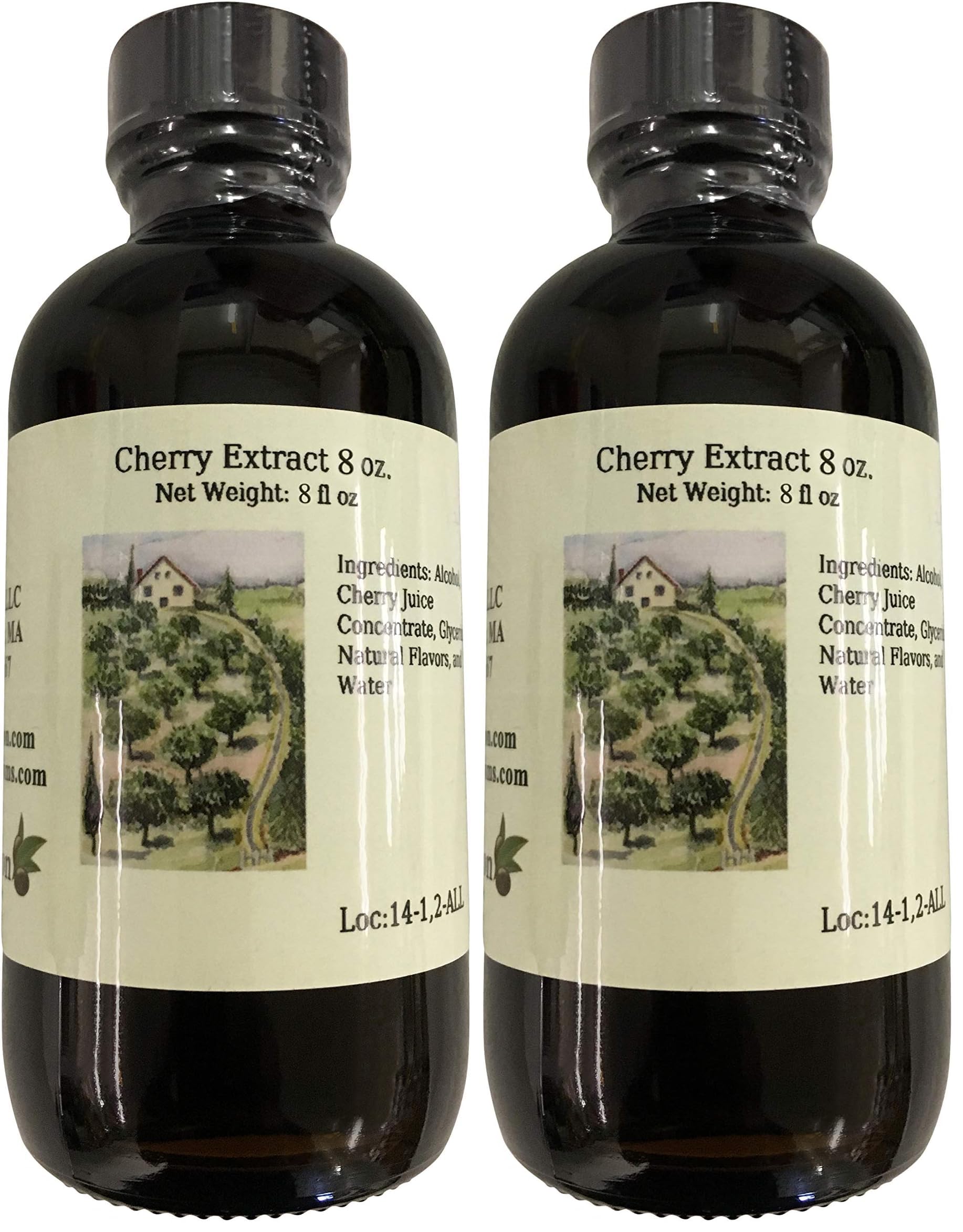 OliveNation Pure Cherry Extract - 8 ounces - All-natural - Great for use in sauces, dressings and desserts all year round - baki
