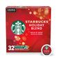 Starbucks K-Cup Coffee Pods, Medium Roast, Holiday Blend, 32 Count, Limited Edition