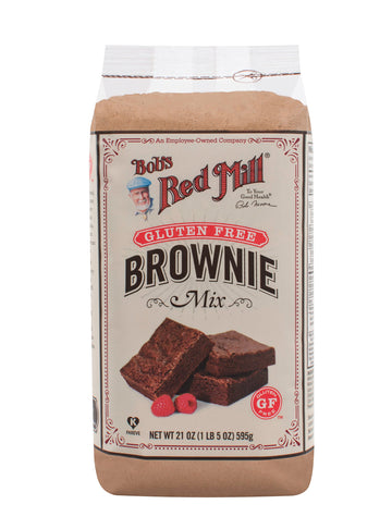 Bobs Red Mill Gluten Free Brownie Mix, 21 Oz, Pack of 4, No Artificial Ingredients