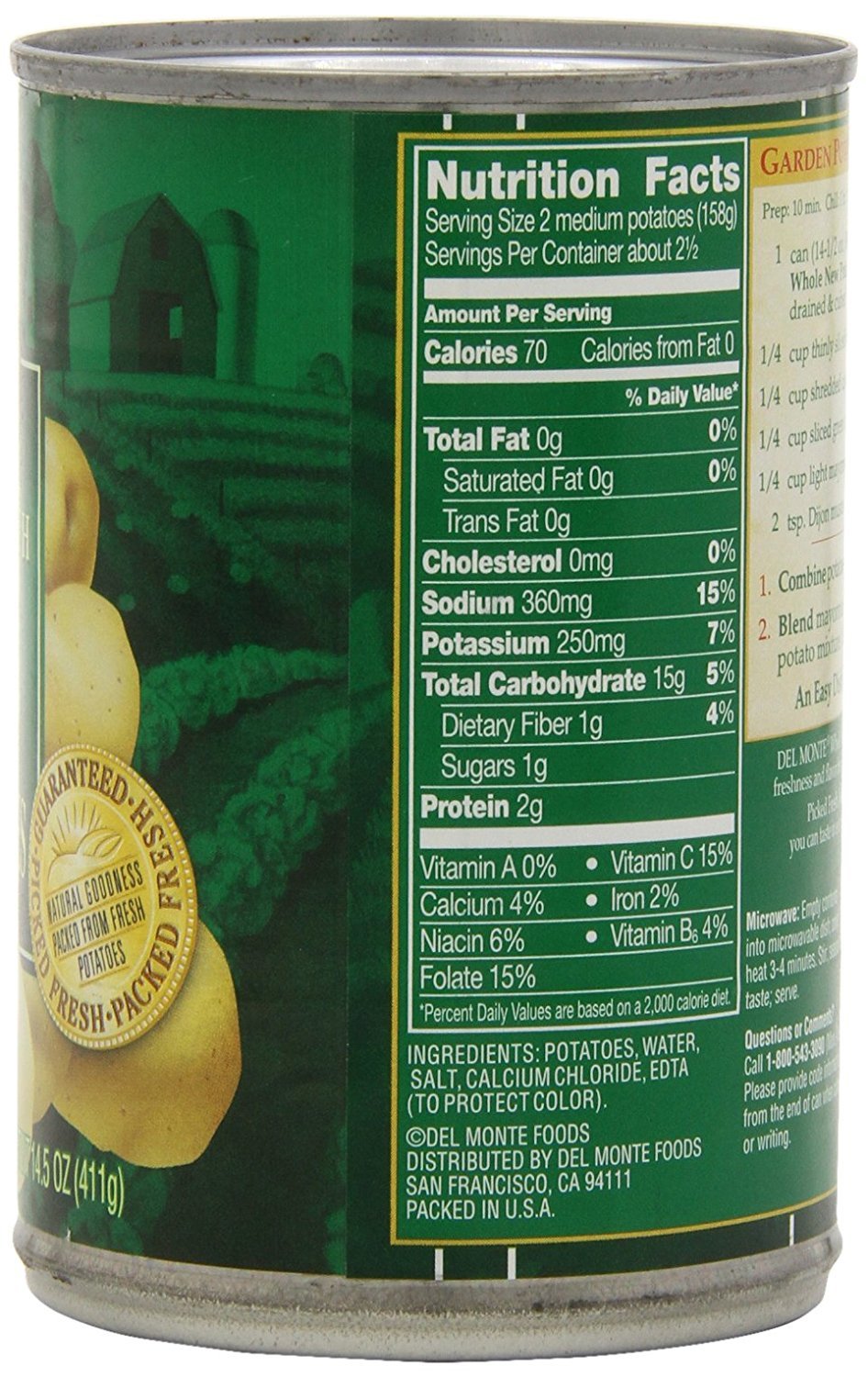 Del Monte Diced Potatoes, 14.5-Ounce (Pack Of 8)