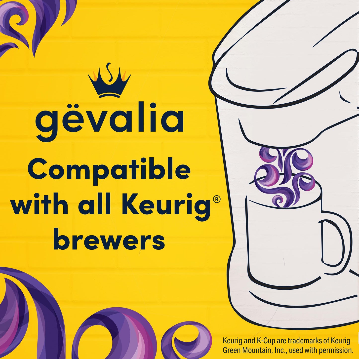 Gevalia Majestic Roast K-Cup Coffee Pods, Bold Roast, 10 Count Box, 3.4 OZ
