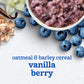 Gerber Toddler Food, Baby Food, Breakfast Oatmeal With Barley, Vanila Berry Flavor, Cereal, Iron Helps Support Brain Development, 8 Pack