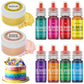 Luster Dust 2 Color & Oil Based Food Coloring for Chocolate 8 Color Set, Edible Food Dye and Shimmer Cake Dust Metallic Food Col
