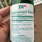 T.A. Sciences TA-65 Telomere Activation Supplement - 2.5 Times Potency, 90 Capsules (1-Pack (90 Count), with Box)