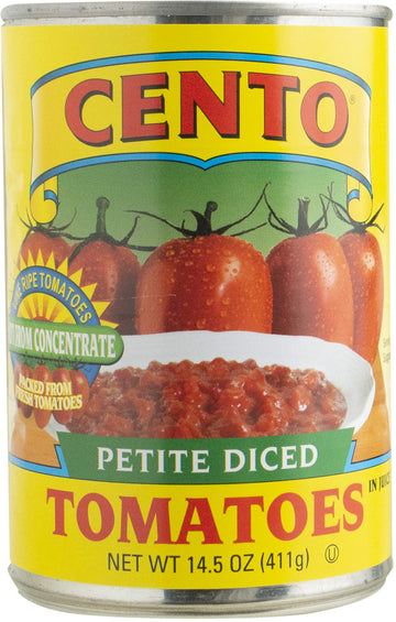 Cento Petite Diced Tomatoes, 14.5 Ounce Cans (Pack Of 12)