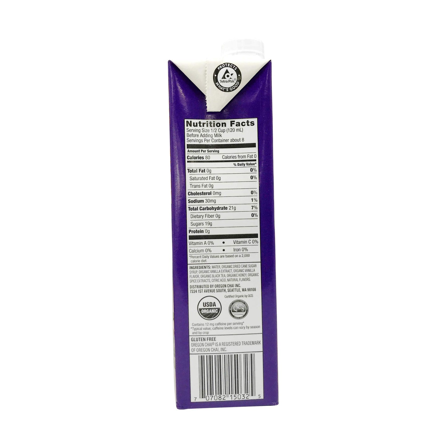 Oregon Chai Tea Chai Vanilla, 32 Fl Oz