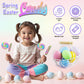 Spring Easter Candy - 24 Lollipops Individually Wrapped - 18G Swirl And 12G Twisty Lollipops - Easter Basket Candy - Egg Hunts -
