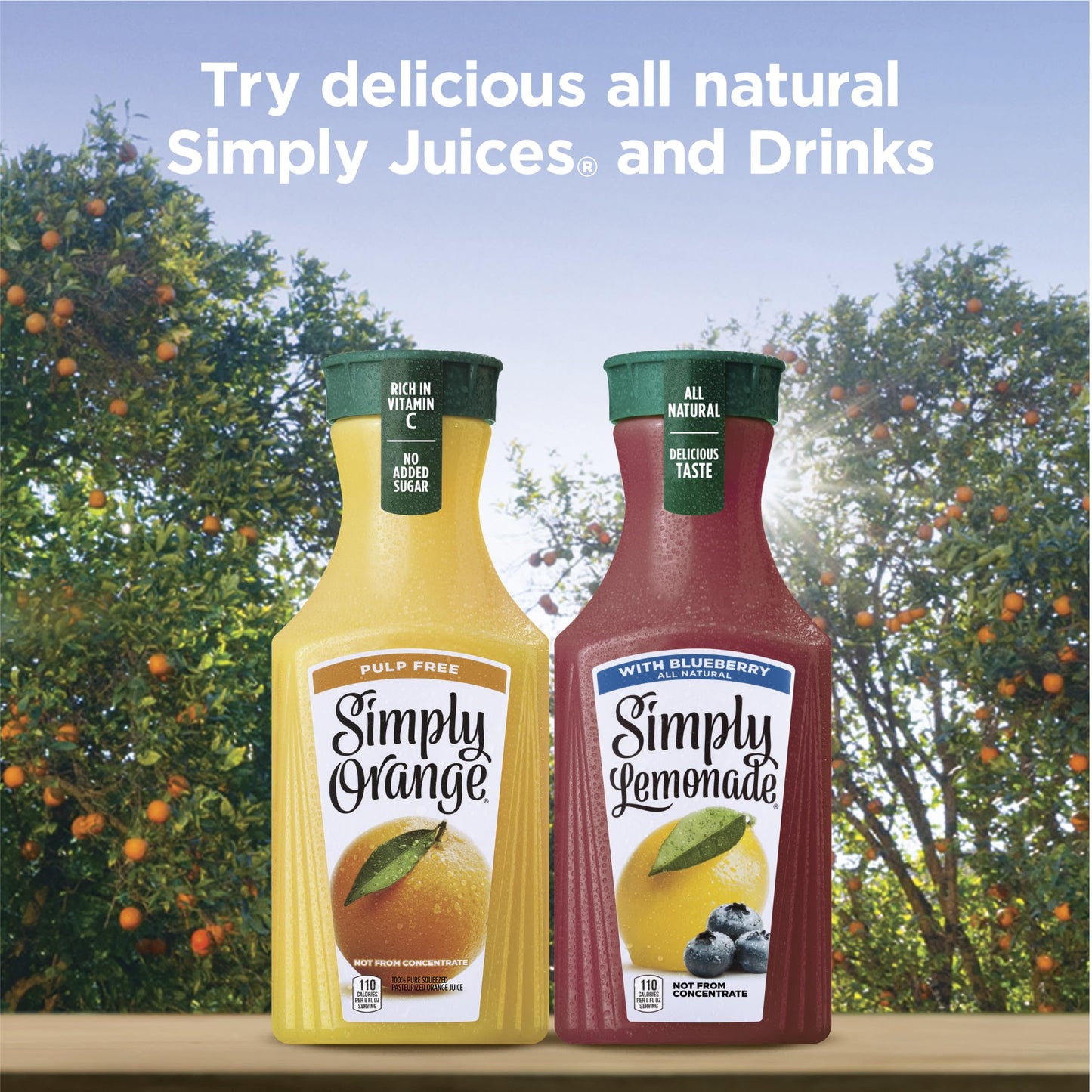 Simply Lemonade with Blueberry All Natural, 52 Fl Oz Bottle
