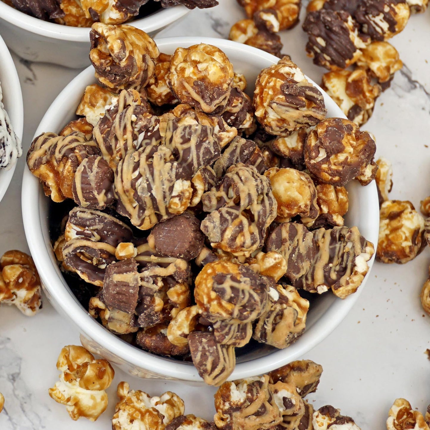 Peanut Butter Cup Popcorn Tin, 26 Ounce Popcorn 1 Gallon Tin, Gourmet Popcorn Gift, Birthday Gifts, The Hampton Popcorn & Candy