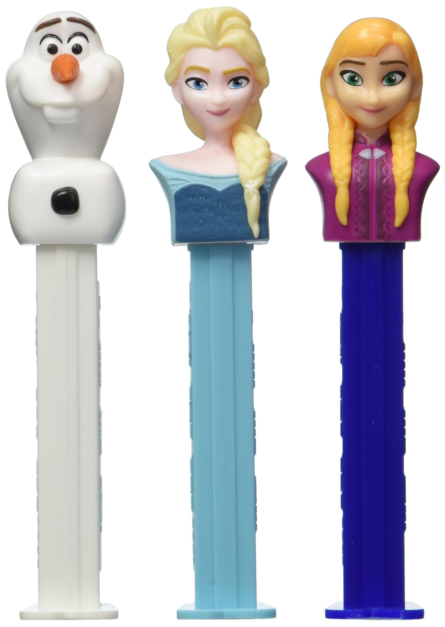 Pez Candy Disney Frozen Rolls & Dispenser Bundle - Set Of 3 Characters (Ann, Elsa And Olaf),Multi-Colored