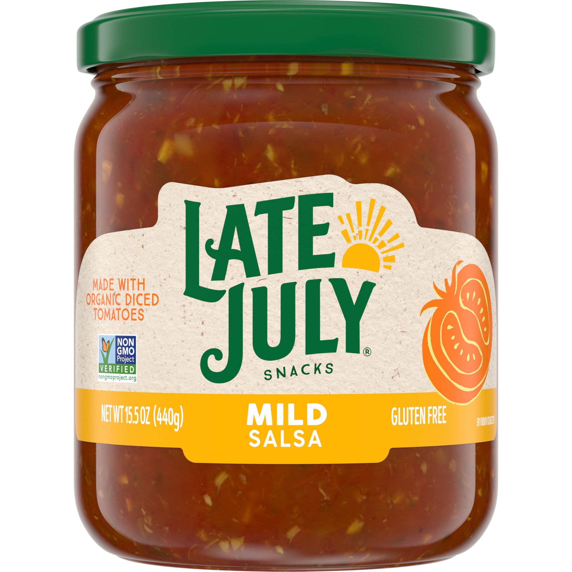 Late July Snacks Mild Salsa, 15.5 oz Jar, Red, Pack of 1, Model 200790115181