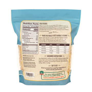 Bob'S Red Mill Old Fashioned Regular Rolled Oats, 32 Ounce (Pack Of 4)