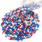 Se Si&Moos Patriotic Jimmy Sprinkles Red White And Blue Star Sprinkles Fourth Of July Sprinkles Memorial Day Sprinkles Soft Jimm