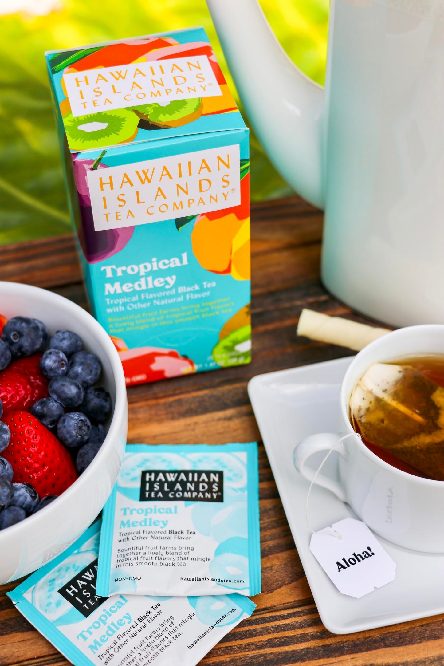 Hawaiian Islands Tropical Fruit Medley Black Tea, All Natural - 20 Teabags