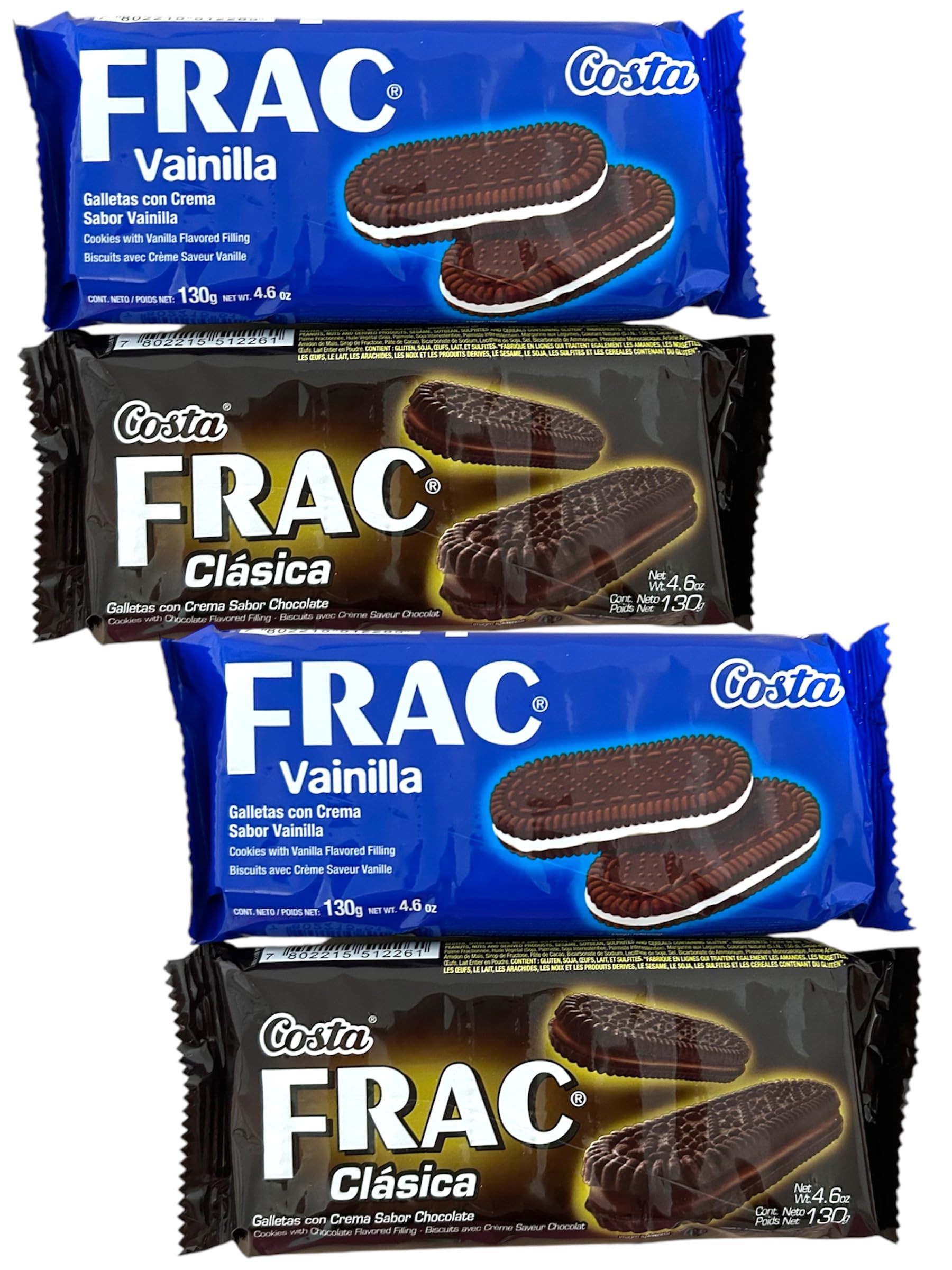 Cockie Vanilla and Chocolate Sandwich Cookies, 4.6 oz, Variety Pack