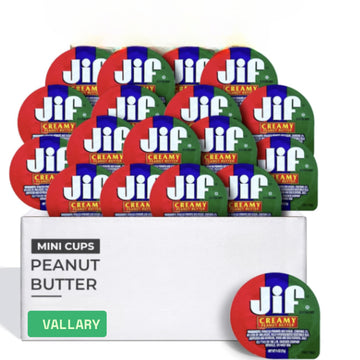 Peanut Butter to Go Cups, Natural & Creamy Snack Size (Pack of 16). Perfect Portion Control (1.5 Oz each) 122 Calories per Singl