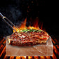 OULLYY Himalayan Salt Plate Set, 12 x 8 x 1.6, Pink, Includes Holder for Grilling, Searing, Chilling, Cutting, and Serving