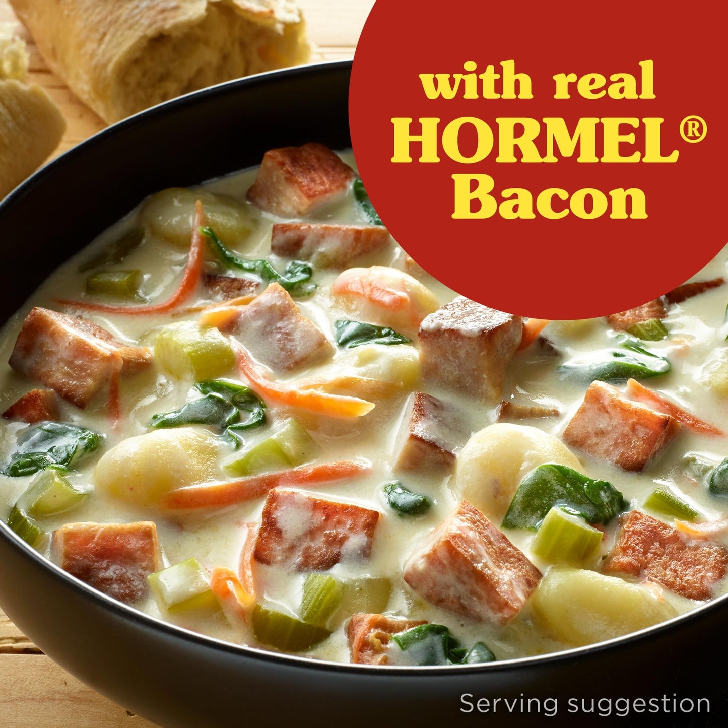 SPAM with Real HORMEL Bacon, 12 oz, 7 g Protein, Pack of 12, Model 47065