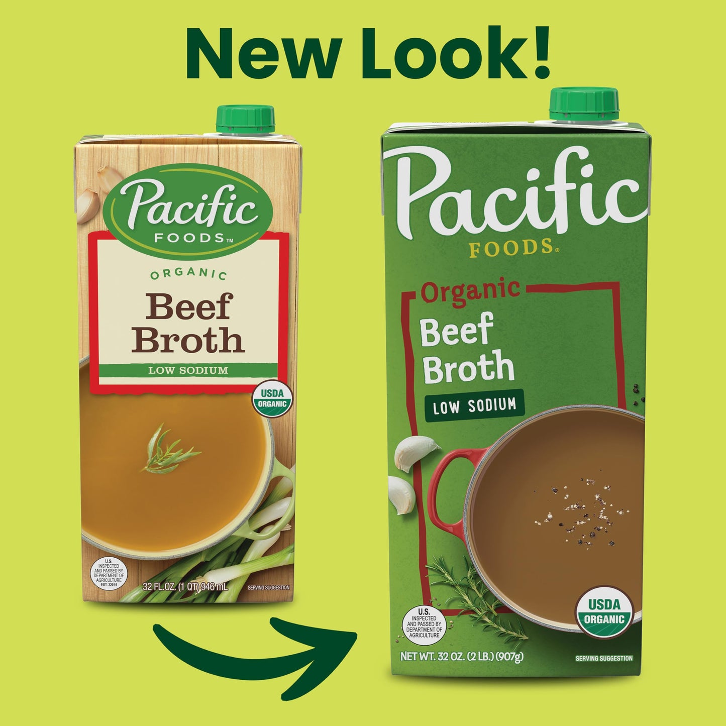 Pacific Foods Low Sodium Organic Beef Broth, 32 Oz Carton