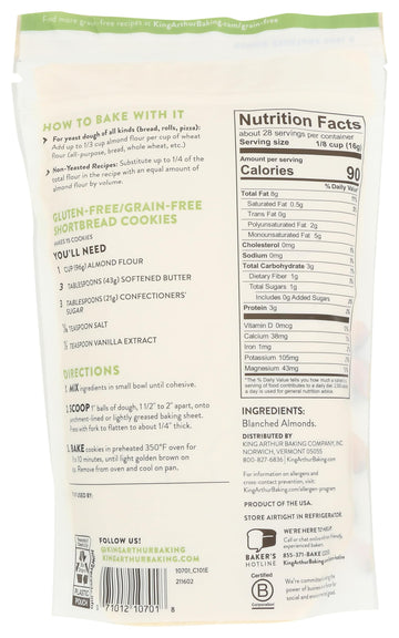 King Arthur, Flour Almond, 16 Ounce