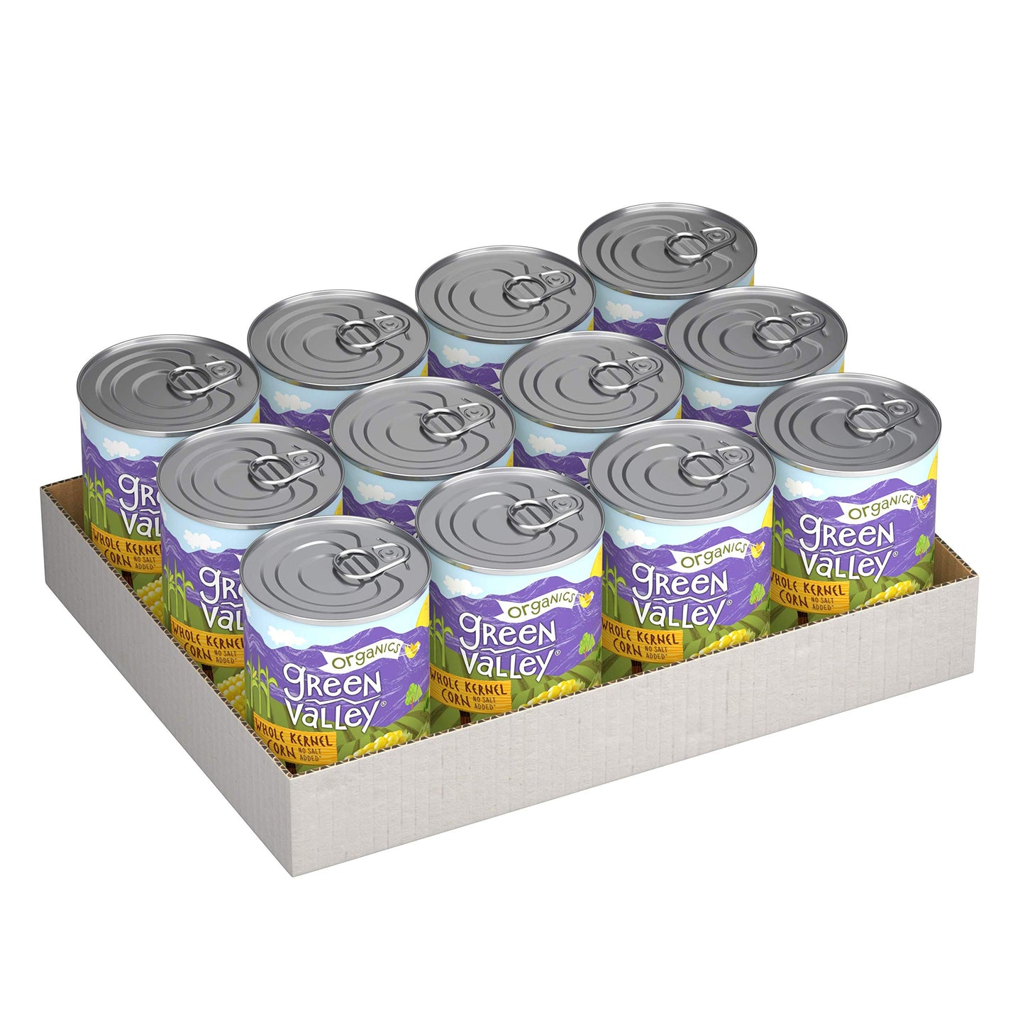 Green Valley Organics Whole Kernel Corn | Certified Organic | Non-GMO Project Verified | 100% Supersweet Variety Corn | Deliciou