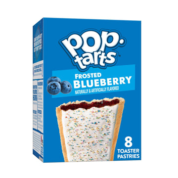 Pop-Tarts Toaster Pastries, Breakfast Foods, Kids Snacks, Frosted Blueberry, 13.5Oz Box (8 Pop-Tarts)