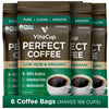 VitaCup Perfect Low Acid Coffee Beans, USDA Organic & Fair Trade, Mycotoxin Free, Dark Roast Guatemala Single Origin, Clean & Pu