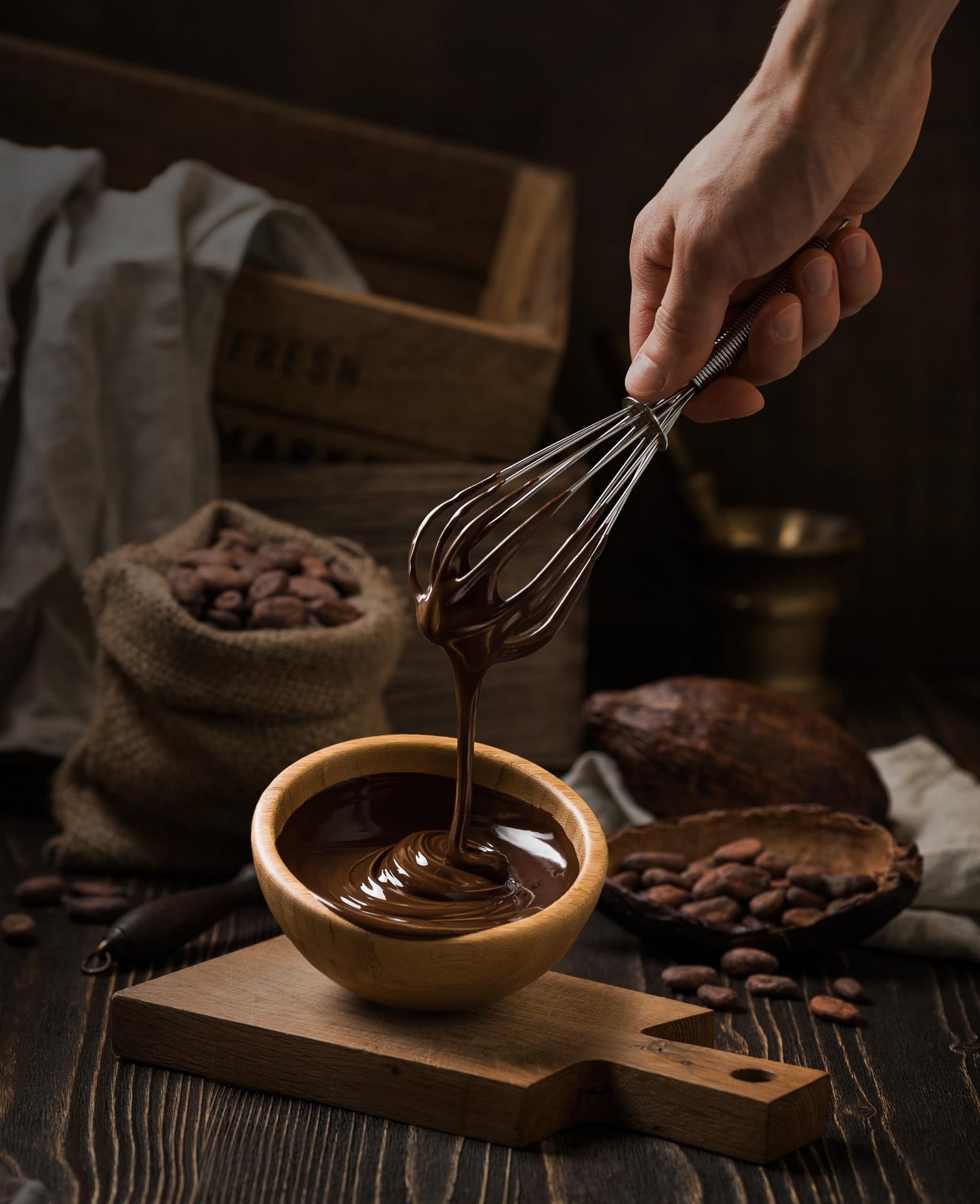 Sephra Fountain-ready Belgian Dark Chocolate 20lb Case - Ideal for Melting