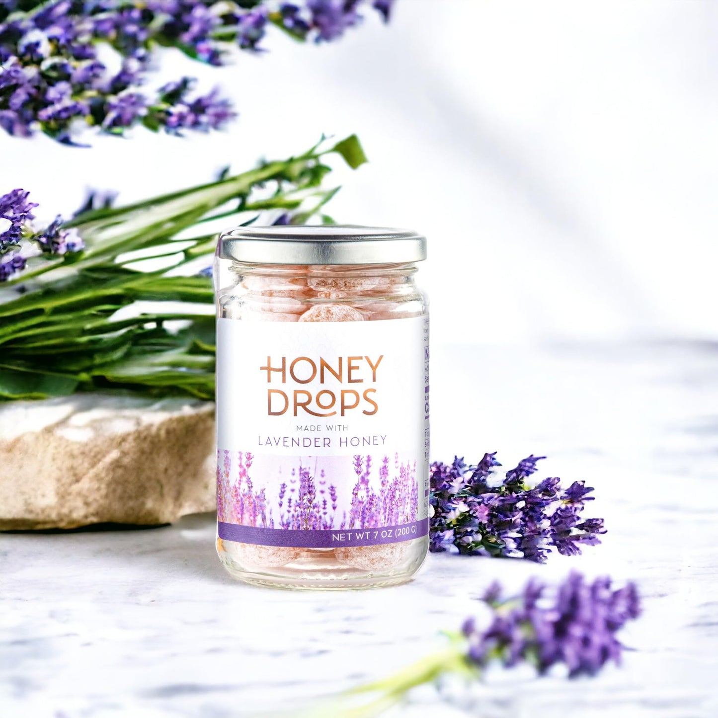 Gourmanity Honey Drops Made With Lavender Honey, Fruity And Floral Touch Carefully Crafted From Natural Honey, Gift Your Family