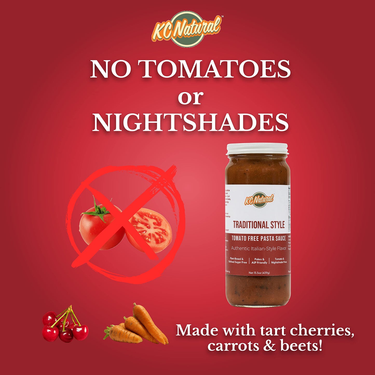 Kc Natural | Traditional Style Tomato Free Pasta Sauce | 280Mg Sodium (1-Pack, 1.00)