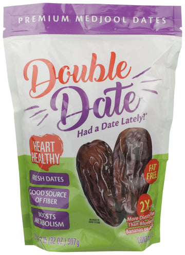 DOUBLE DATE PACKING Medjool Dates, 32 OZ