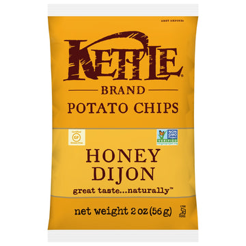 Kettle Brand Potato Chips, Honey Dijon Bags, 2 Ounce (Pack Of 24)