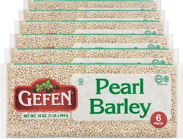 Gefen Top-Grade Quality Pearled Barley 1Lb (6 Pack) Product Of The Usa