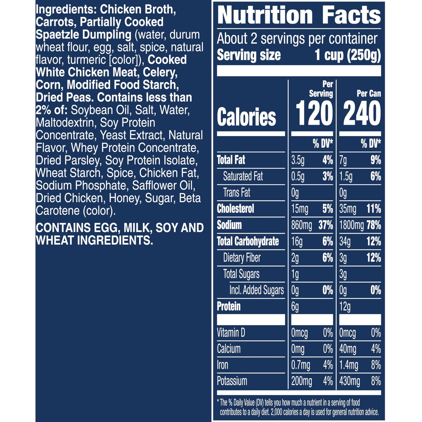 Progresso Hearty Chicken Pot Pie Style with Dumplings Soup, Rich and Hearty Canned Soup, 18.5 oz