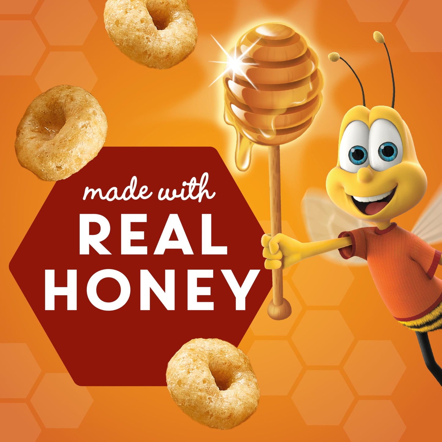 Honey Nut Cheerios Heart Healthy Breakfast Cereal, Gluten Free Cereal With Whole Grain Oats, Giant Size, 27.2 oz