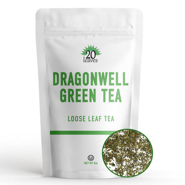 Dragonwell Loose Leaf Green Tea From China - Chinese -  Lb Pouch - 8Oz Resealable Bag - 1 Pack