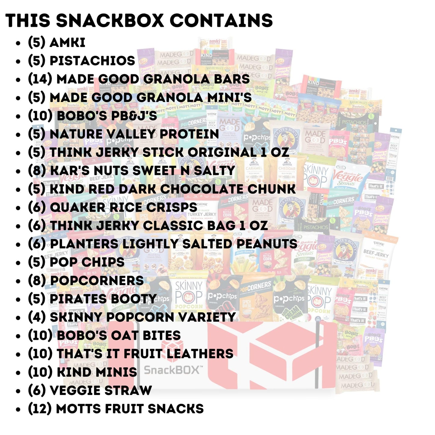 SB SnackBOX Gluten Free Snack Box Variety (150 Count) - Perfect for Gifts, Office, and Celebrations