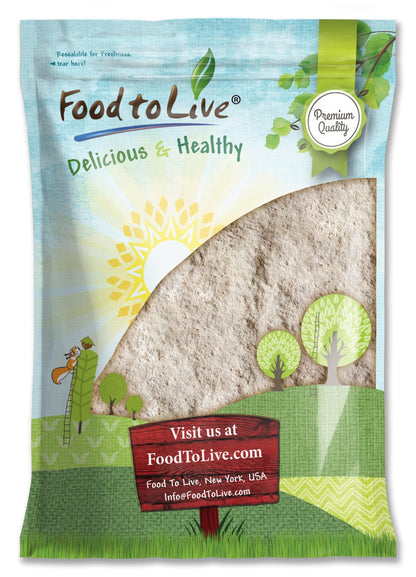 Food to Live - Barley Flour, 5 Pounds - Fine Powder, Kosher, Vegan, Bulk. Rich in Fiber