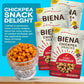 Biena Chickpea Snacks - Crunchy Roasted Chickpeas - High Fiber Protein Snacks For Adults And Kids - 8-Pack, 5 Ounce - Barbecue