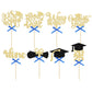 Gyufise 32Pcs 2025 Graduation Cupcake Toppers Glitter So Proud Of You Done Diploma Grad Cap Cupcake Picks Class Of 2025 Cake Dec