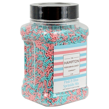 Blue & Pink Sprinkles Jimmies 11.28 oz, Sprinkles For Cake Decorating, Cake Sprinkles, Gender Reveal Candy, Pink and Blue Candy,