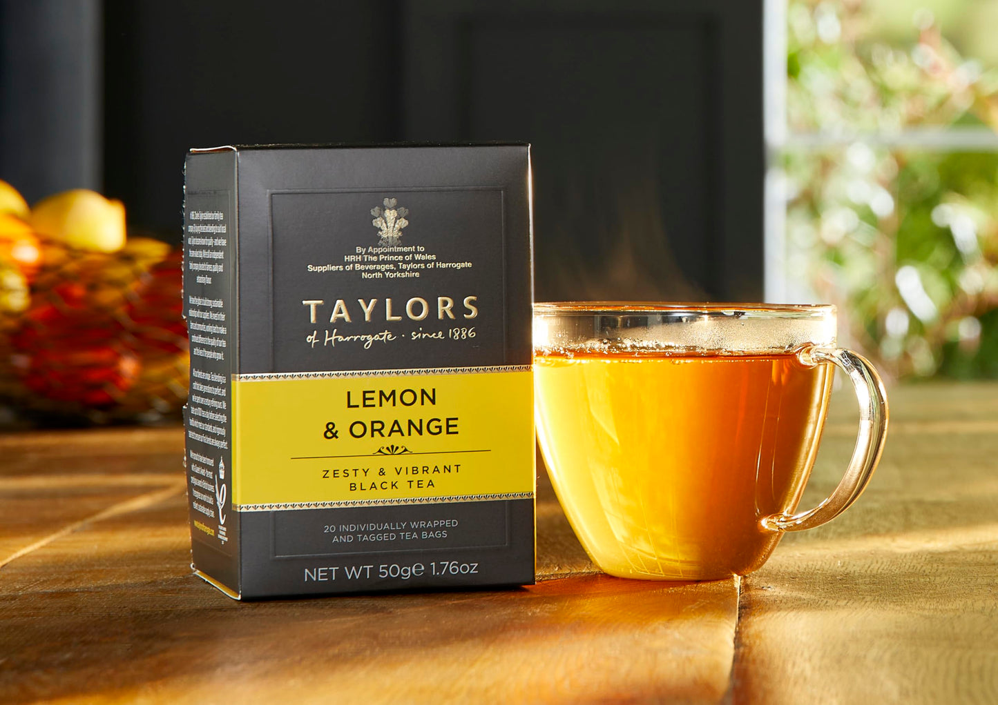 Taylors Of Harrogate Lemon & Orange Black Tea, 20 Count (Pack Of 6)