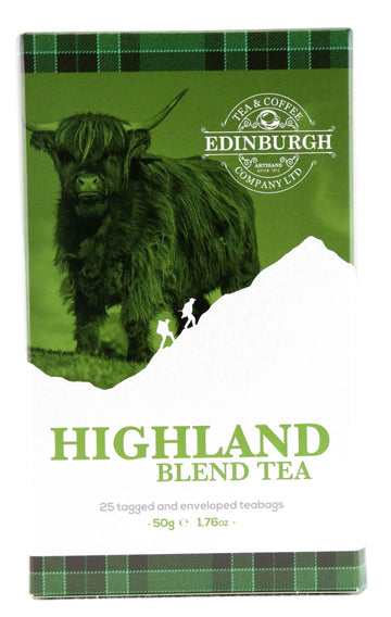 Edinburgh Tea & Coffee Company Highland Blend Black Tea, 25 Count Envelope/Tag Teabags