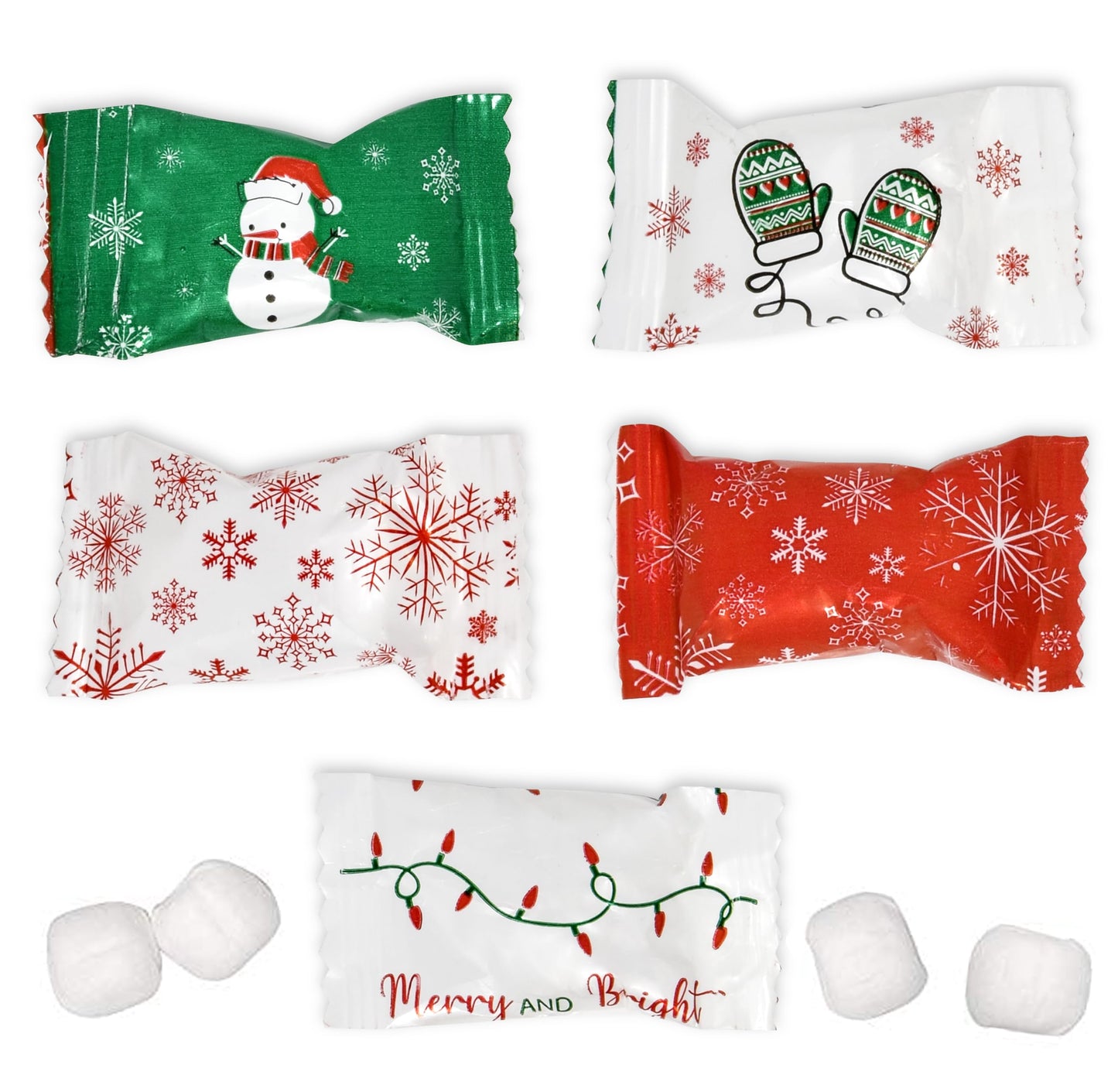 Gift Boutique Christmas Butter Mint Candies Bags 100 Count Individually Wrapped Mints Candy 13 Ounce Bags (368 g) Goodies Treat 