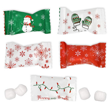 Gift Boutique Christmas Butter Mint Candies Bags 100 Count Individually Wrapped Mints Candy 13 Ounce Bags (368 g) Goodies Treat 