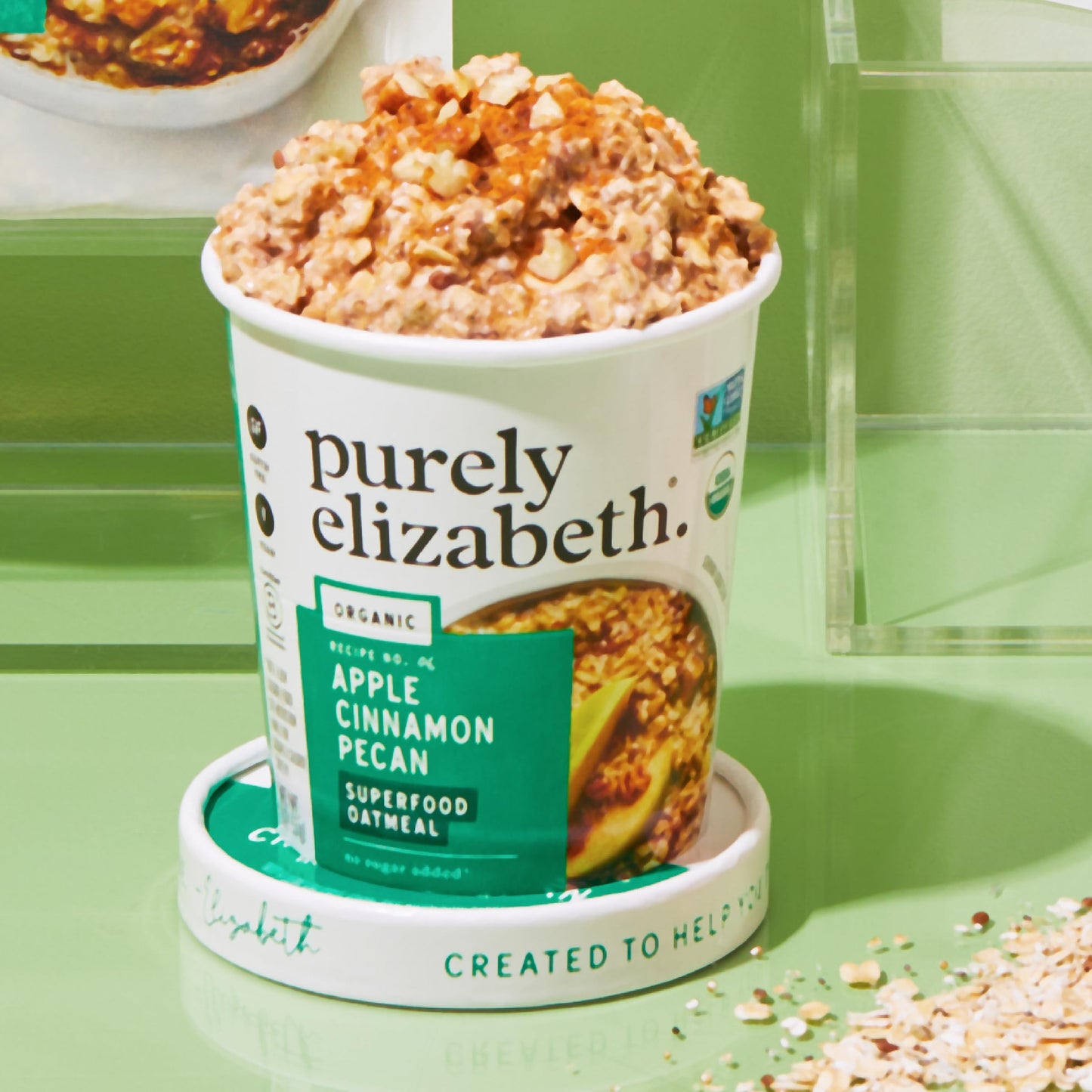 Purely Elizabeth Best Sellers Superfood Oatmeal Cups, Gluten-Free Variety Pack, 2 Ounce, 12 Count - Perfect for Overnight Oats
